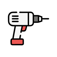  Creative Cordless Drill Icon Set