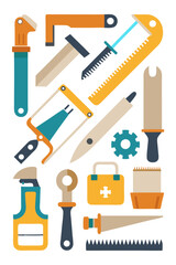  Modern Cutting Tool Icons Design