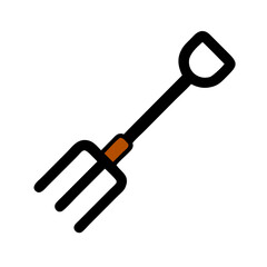  Detailed Digging Fork Tool Icon