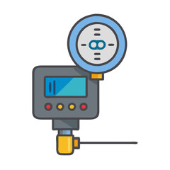  Creative Digital Pressure Gauge Icon