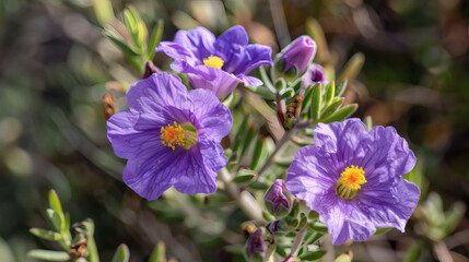 Obraz premium purple crocus flowers