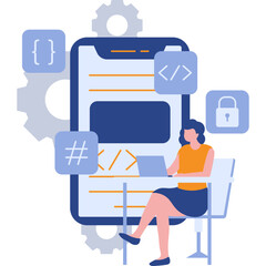 App Development Illustration