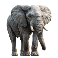 Obraz premium elephant isolated on white PNG isolated on transparent background