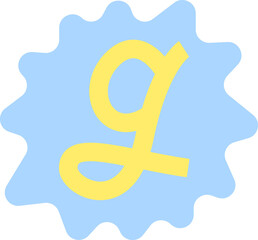 Ransom Letter G Collage Handdrawn Alphabet