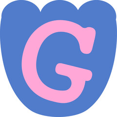 Ransom Letter G Collage Handdrawn Alphabet