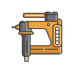 Naklejka premium Dynamic Nail Gun Icon