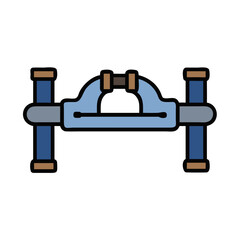  Modern Pipe Clamp Tool Icon