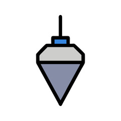 Obraz premium Creative Plumb Bob Tool Illustration