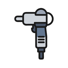  Modern Pneumatic Grinder Icon