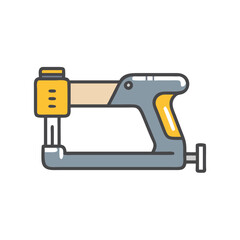 Fototapeta premium Creative Pneumatic Stapler Overview