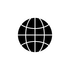 internet, globe, web icon vector