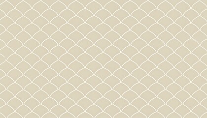Naklejka premium Elegant scalloped pattern design textile background graphic art minimalist style close-up view contemporary aesthetic