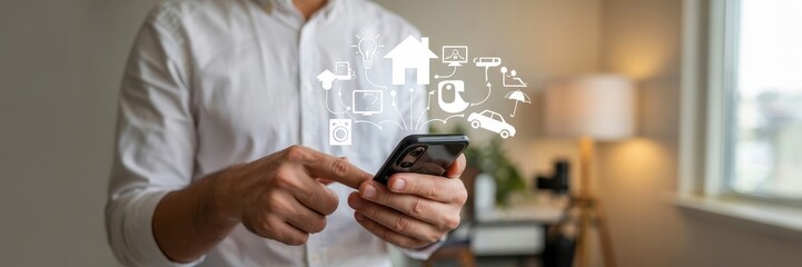 Modern home management via smart phone application