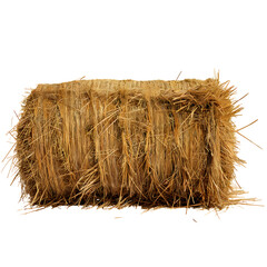 Round bales isolated on transparent background