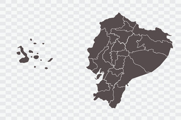 Ecuador Map Minimalist High-Quality PNG Ash Color on Transparent Background Perfect for presentations infographics educational materials and graphic design projects