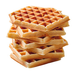Waffle isolated on transparent background