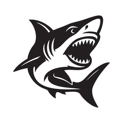 Fototapeta premium shark mascot logo vector 