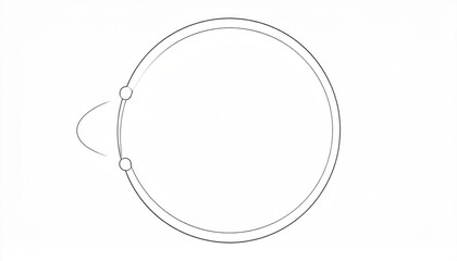 Dynamic motion illustration of circular movement digital animation studio graphic design creative environment side view conceptual visualization