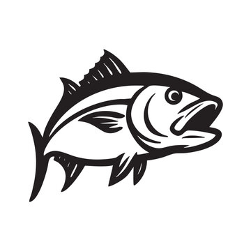 amberjack mascot logo vector 