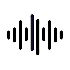 Abstract Dark Blue Line on Black Background - Simple Minimalist Design