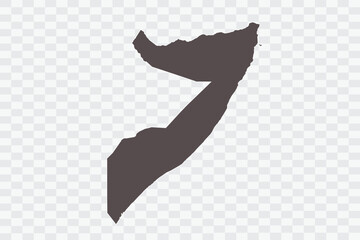 Somalia Map Minimalist  High-Quality PNG  Ash Color on Transparent Background Perfect for presentations infographics educational materials and graphic design projects