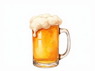 glass of beer isolated