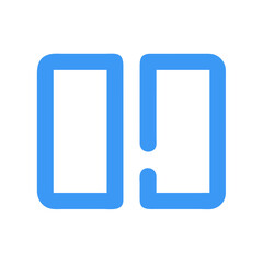 Abstract Blue Shape on Black Background: Modern, Minimalist, and Versatile Design
