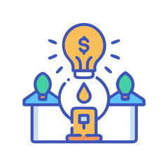 Bright Idea Illustration: Creative Collaboration, Business Growth, and Startup Success on Black Background