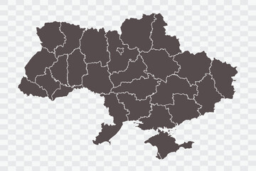 Ukraine Map Minimalist  High-Quality PNG  Ash Color on Transparent Background Perfect for presentations infographics educational materials and graphic design projects