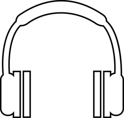 Headphone Icons Vector, Diverse headphone Styles, Audio, Music Listening. Perfect for Web Design, Apps, Software Interface. Modern simple black design. Customer service icon. transparent background