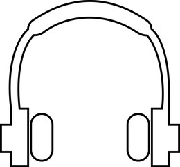 Headphone Icons Vector, Diverse headphone Styles, Audio, Music Listening. Perfect for Web Design, Apps, Software Interface. Modern simple black design. Customer service icon. transparent background