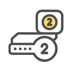 Duplication Icon: Two of Everything Symbolizing Replication and Redundancy