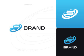 S Letter trademark brand logo