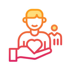 Charity and Giving: Heart in Hand Symbolizing Support and Helping Others