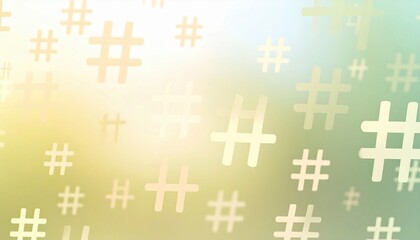 Obraz premium Abstract background of soft colors and hashtags digital art creation modern design environment blurred viewpoint trendy concept