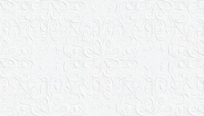 Creating elegant white textured patterns studio digital art minimalist environment close-up view abstract design