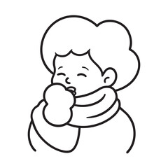 Sneezing baby scrunching face in cute moment