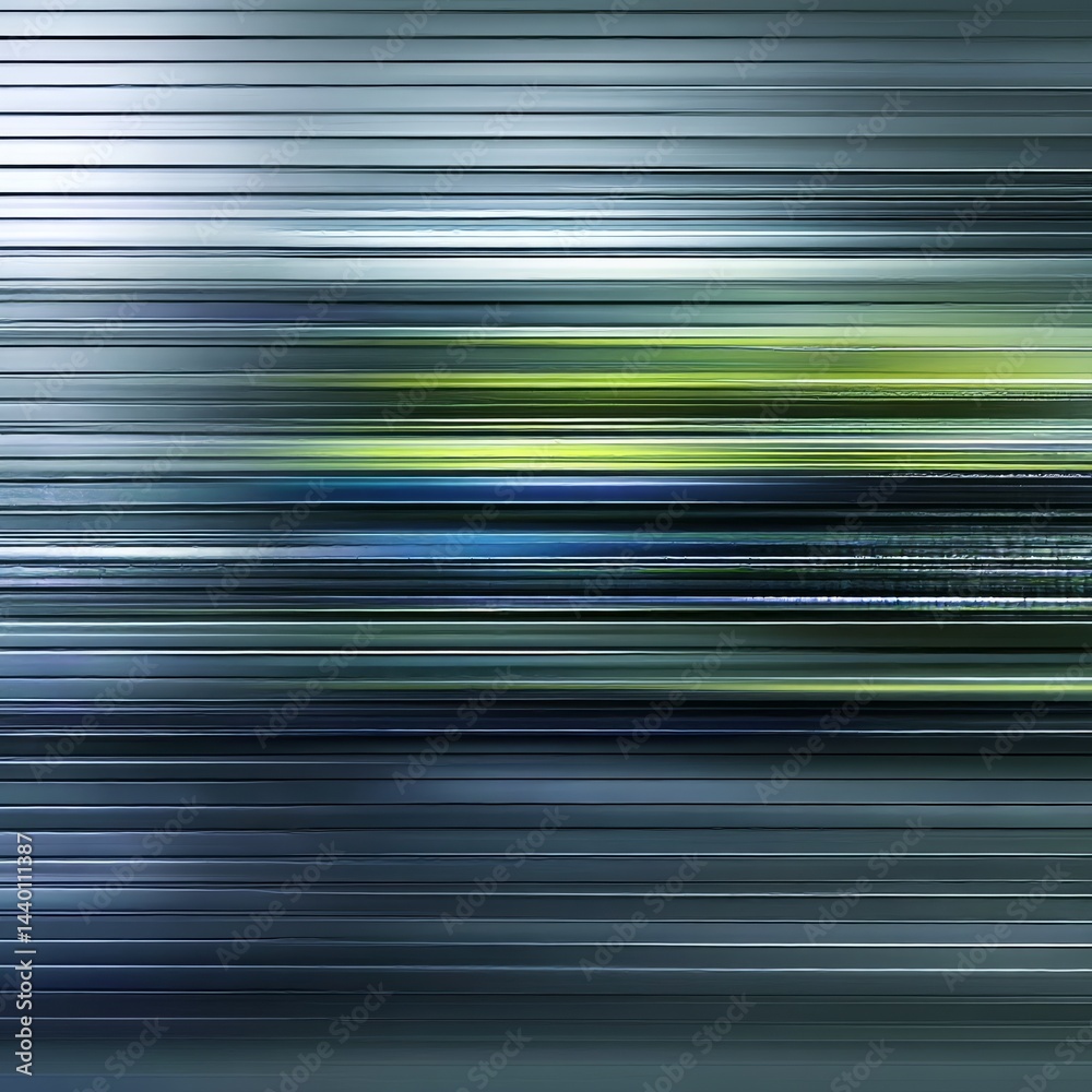 Poster Abstract Horizontal Lines: Shimmering Layers of Color and Light in Modern Design