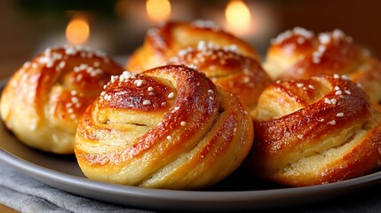 Freshly baked sweet rolls