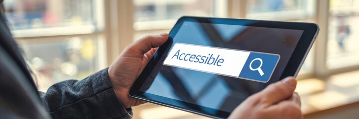 Digital device displaying accessible search function.