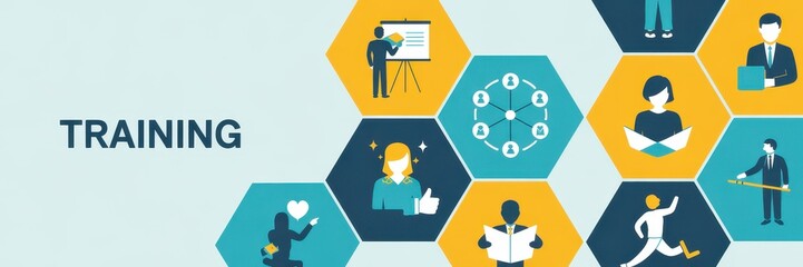Comprehensive illustration of employee training programs