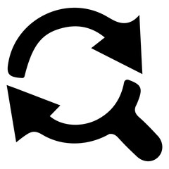 Search and Discovery Magnifying Glass Icon Find and Explore Vector Symbol