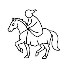 headless horseman icon, headless horseman line art - simple line art of headless horseman, perfect for headless horseman logos and icons