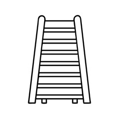 ladder icon, ladder line art - simple line art of ladder, perfect for ladder logos and icons