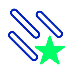 Abstract design featuring linear elements and a star creating dynamic composition