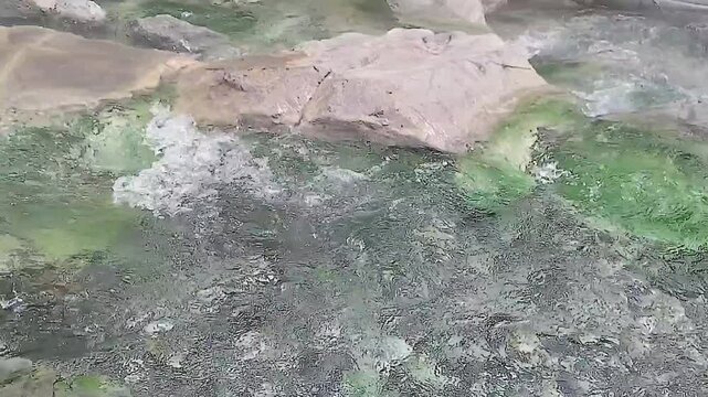 温泉が流れる川(スロービデオ)②音アリ