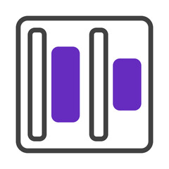 Abstract visual representation of a conceptual organization and arrangement