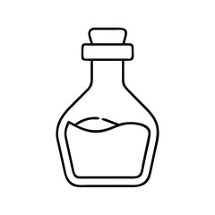 potion bottle icon, potion bottle line art - simple line art of potion bottle, perfect for potion bottle logos and icons