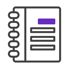 Abstract notebook illustration showcasing simple design and minimalist aesthetic