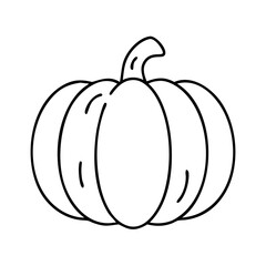 pumpkin icon, pumpkin line art - simple line art of pumpkin, perfect for pumpkin logos and icons